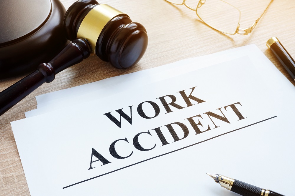 Work Accident in a court.